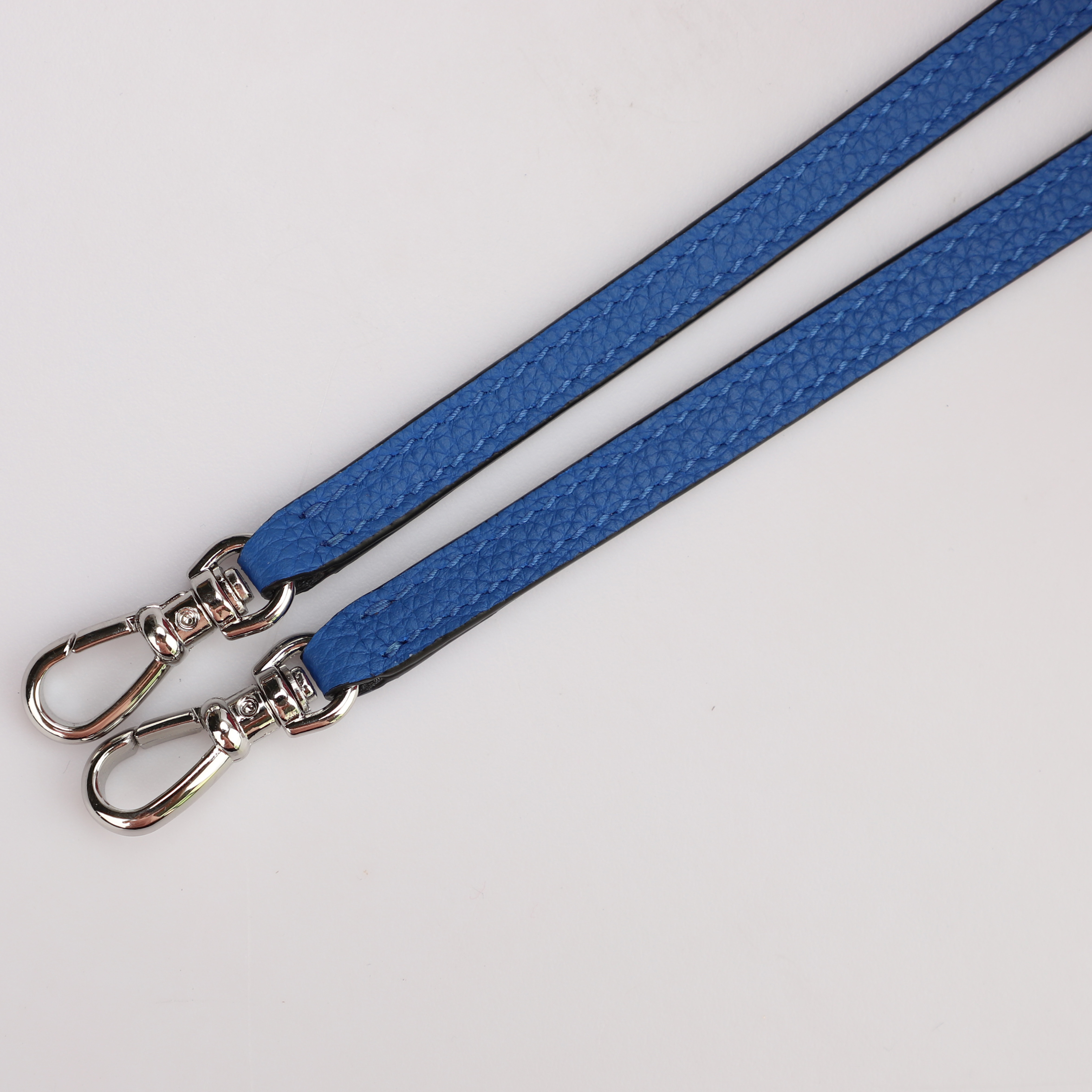 Handmade The 1cm Width Bleu France togo leather shoulder bag strap for Pilo Pouch,Crossbody bag strap,Pilo Pouch bag strap