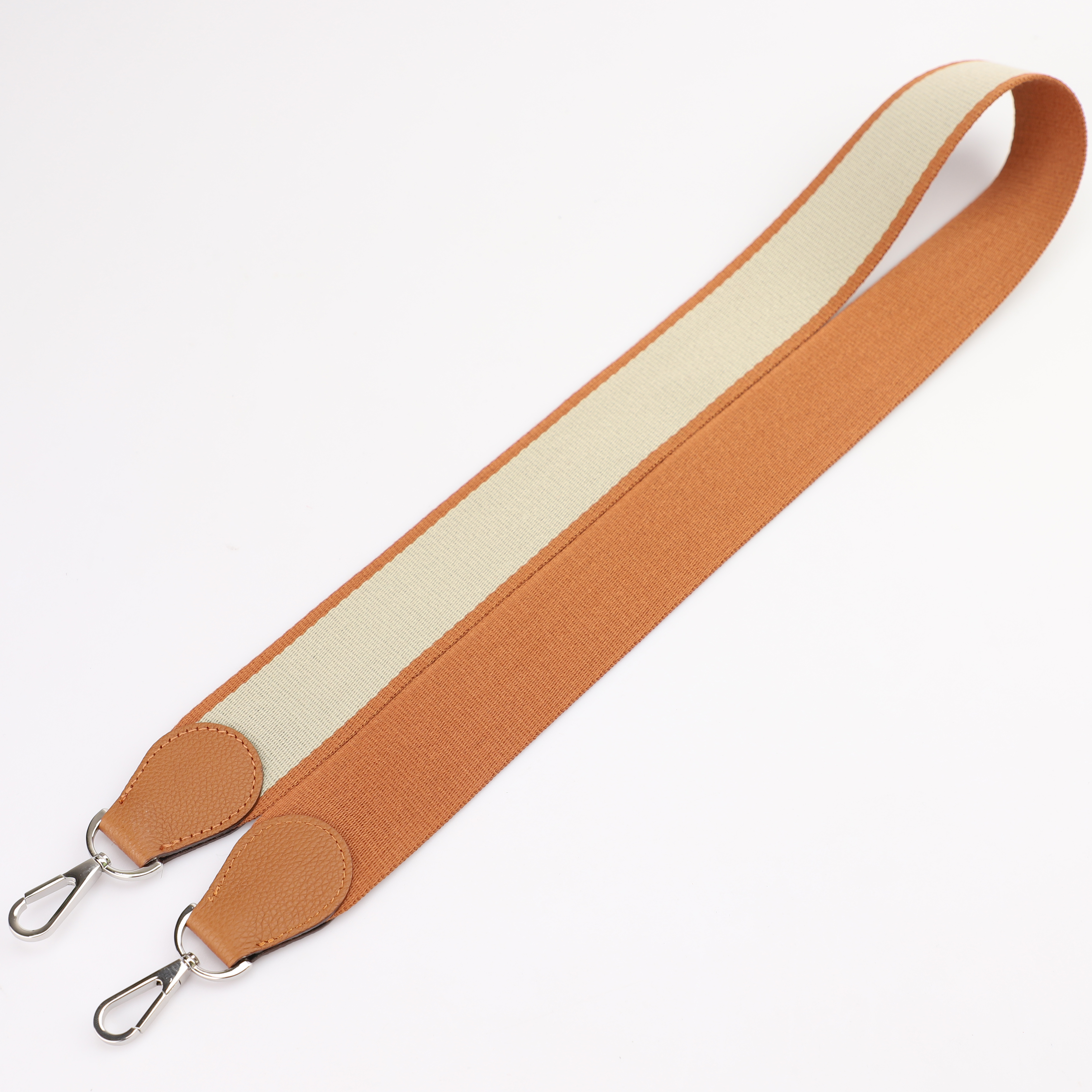 Handamde The 2" wide Gold/Blue Pale canvas and togo leather shoulder strap for brand bag,guita strap,crossbody strap