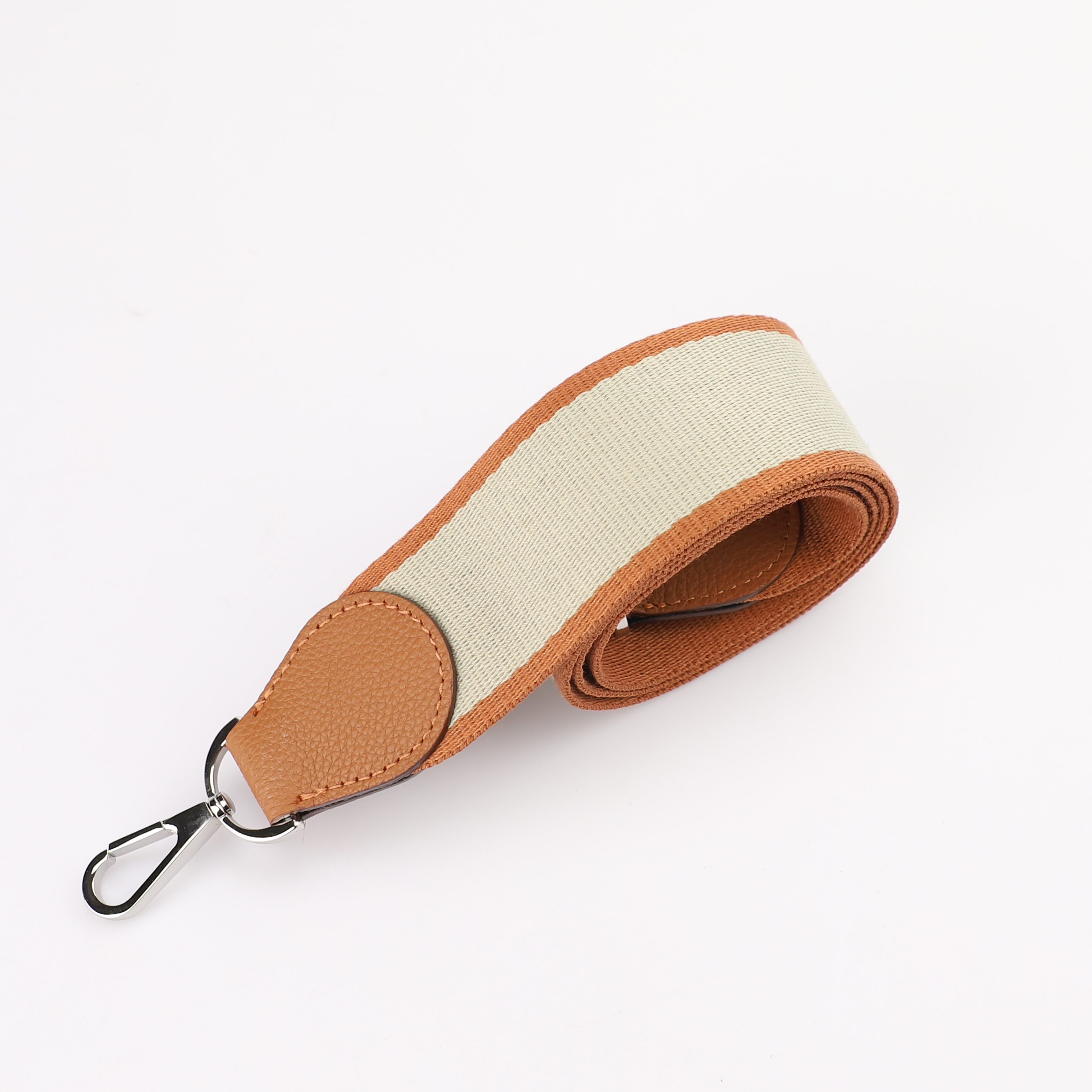 Handamde The 2" wide Gold/Blue Pale canvas and togo leather shoulder strap for brand bag,guita strap,crossbody strap