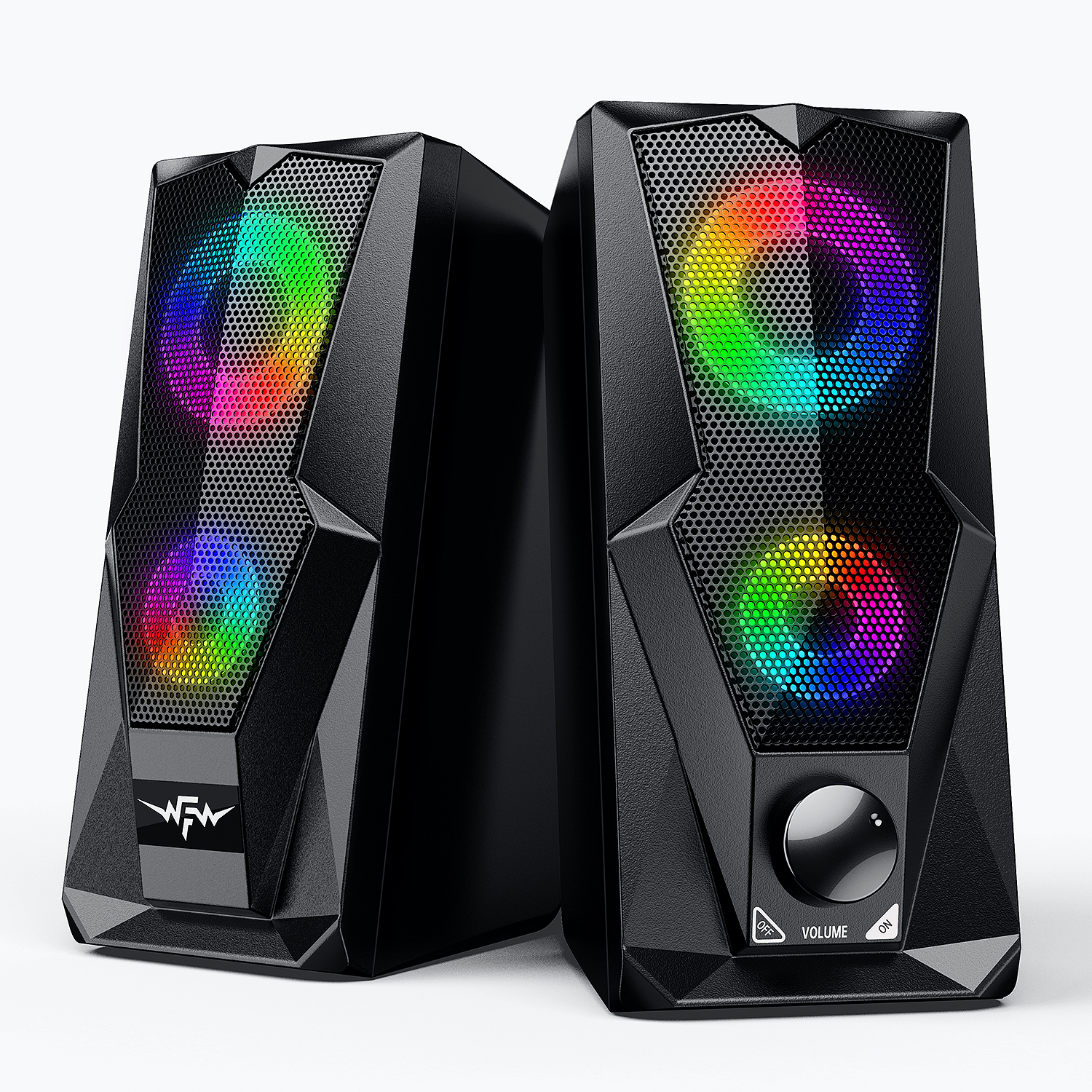 Uythumidid Computer Speakers for Desktop, Dynamic RGB Gaming Speakers