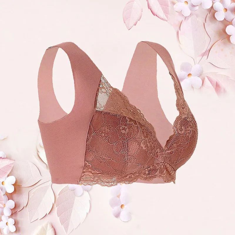 🔥HOT SALE🔥BRA FOR OLDER WOMEN FRONT CLOSURE 5D SHAPING PUSH UP SEAMLESS NO TRACE BEAUTY BACK SPORTS COMFY BRA