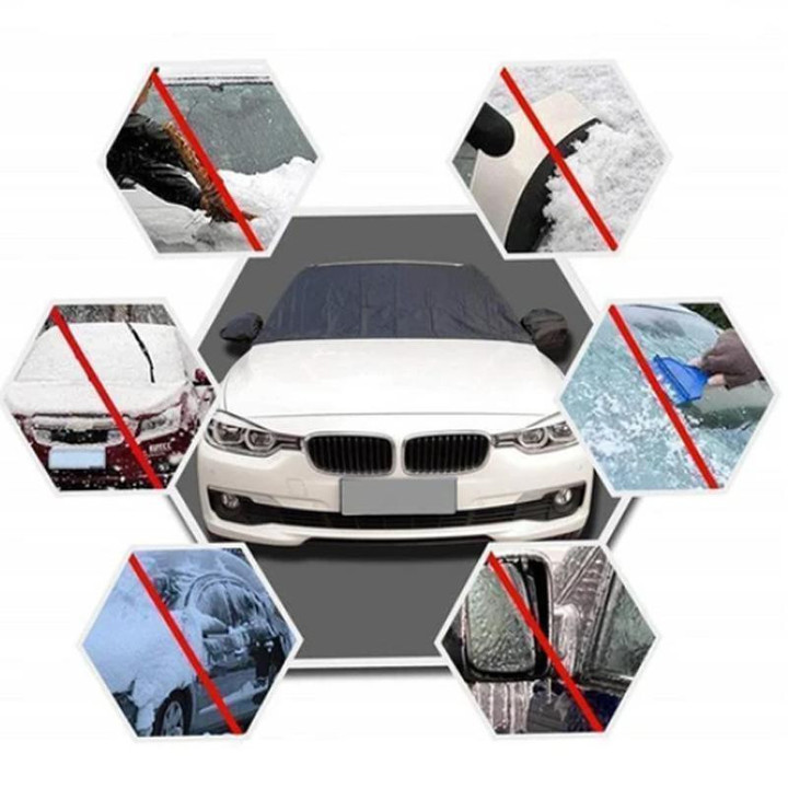 Universal Premium Windshield Snow Cover Sunshade-ABOXUN