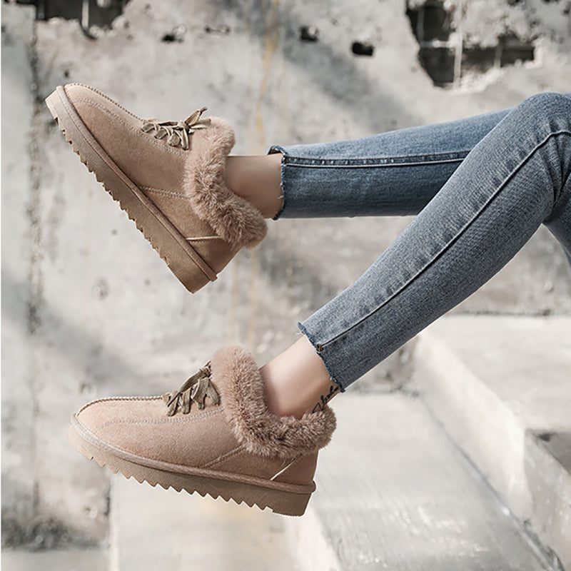 🔥HOT SALE🎁--40% OFF 🎉Ladies fleece warm snow boots-ABOXUN