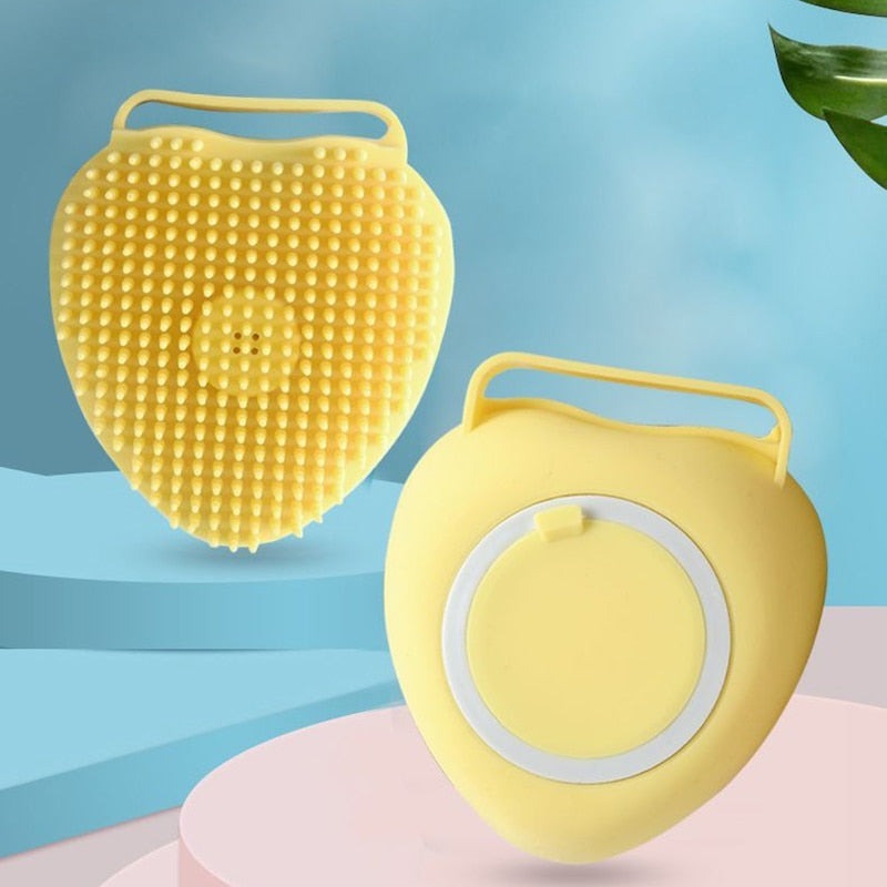 Special silicon brush for showering our pets