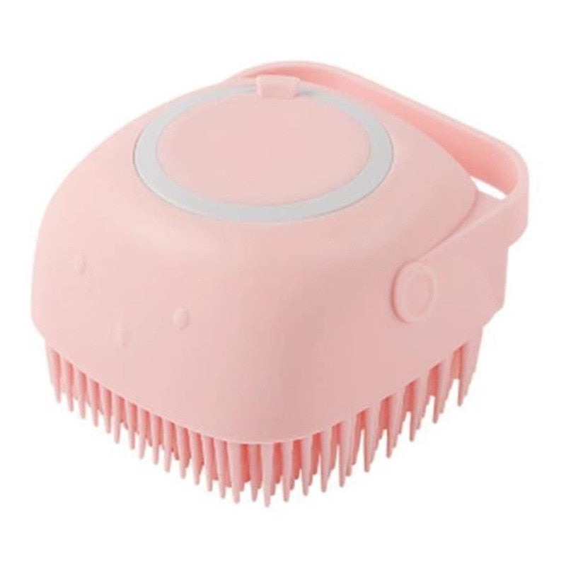 Special silicon brush for showering our pets