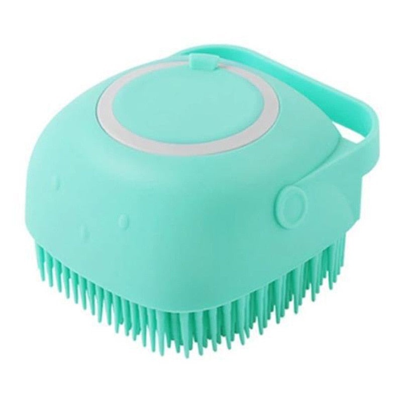 Special silicon brush for showering our pets