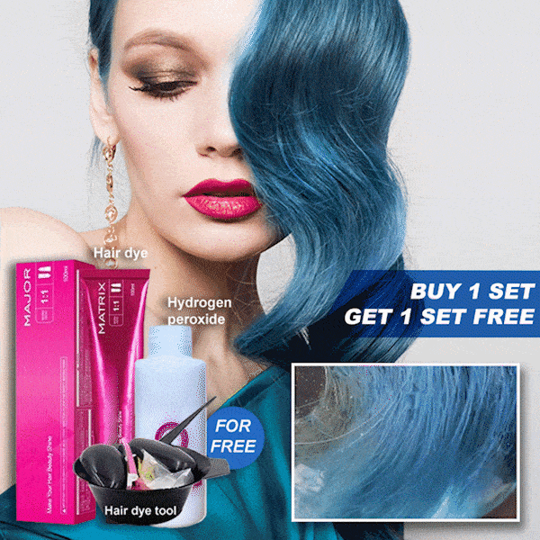 [Buy 1 Set Get Hydrogen peroxide milk + Toolkit] Damage-Free Semi-Permanent Hair Color Dye Set