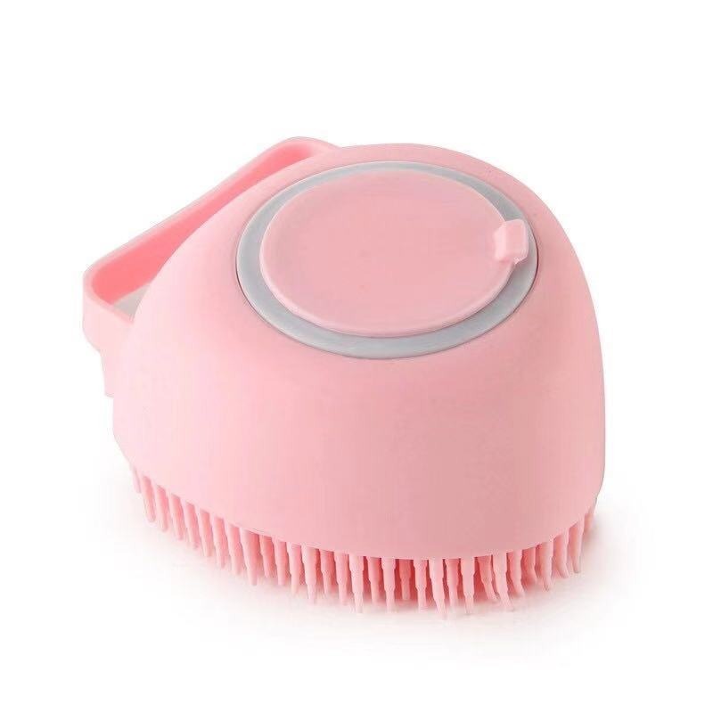Special silicon brush for showering our pets
