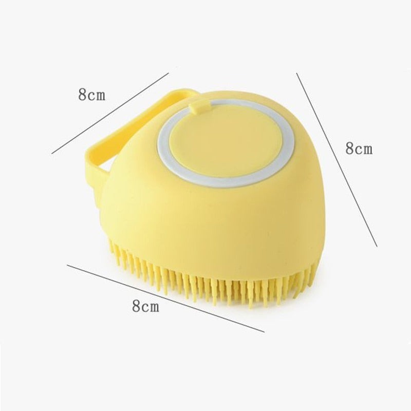 Special silicon brush for showering our pets