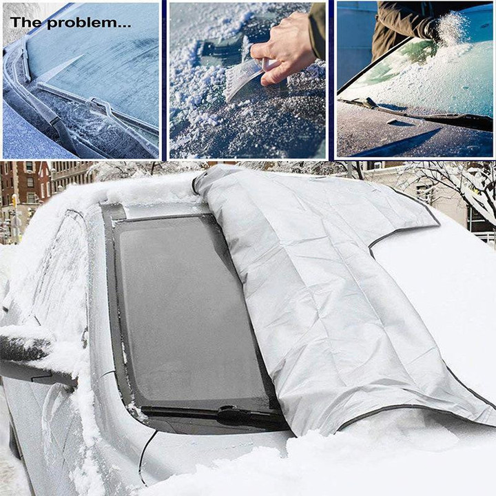 Universal Premium Windshield Snow Cover Sunshade-ABOXUN