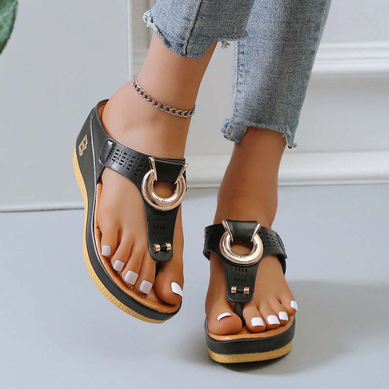 Rome Summer Women's Flip Flops Beach Sandals with Arch Support