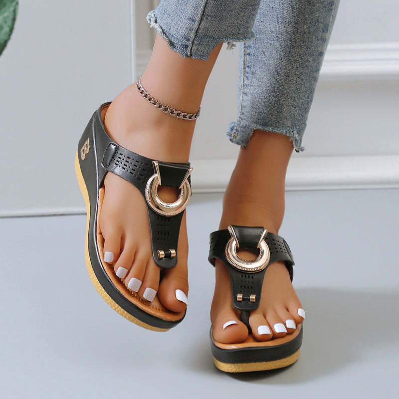 Rome Summer Women's Flip Flops Beach Sandals with Arch Support