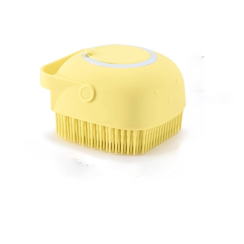 Special silicon brush for showering our pets