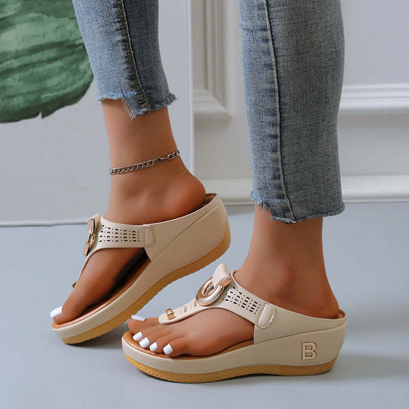 Rome Summer Women's Flip Flops Beach Sandals with Arch Support
