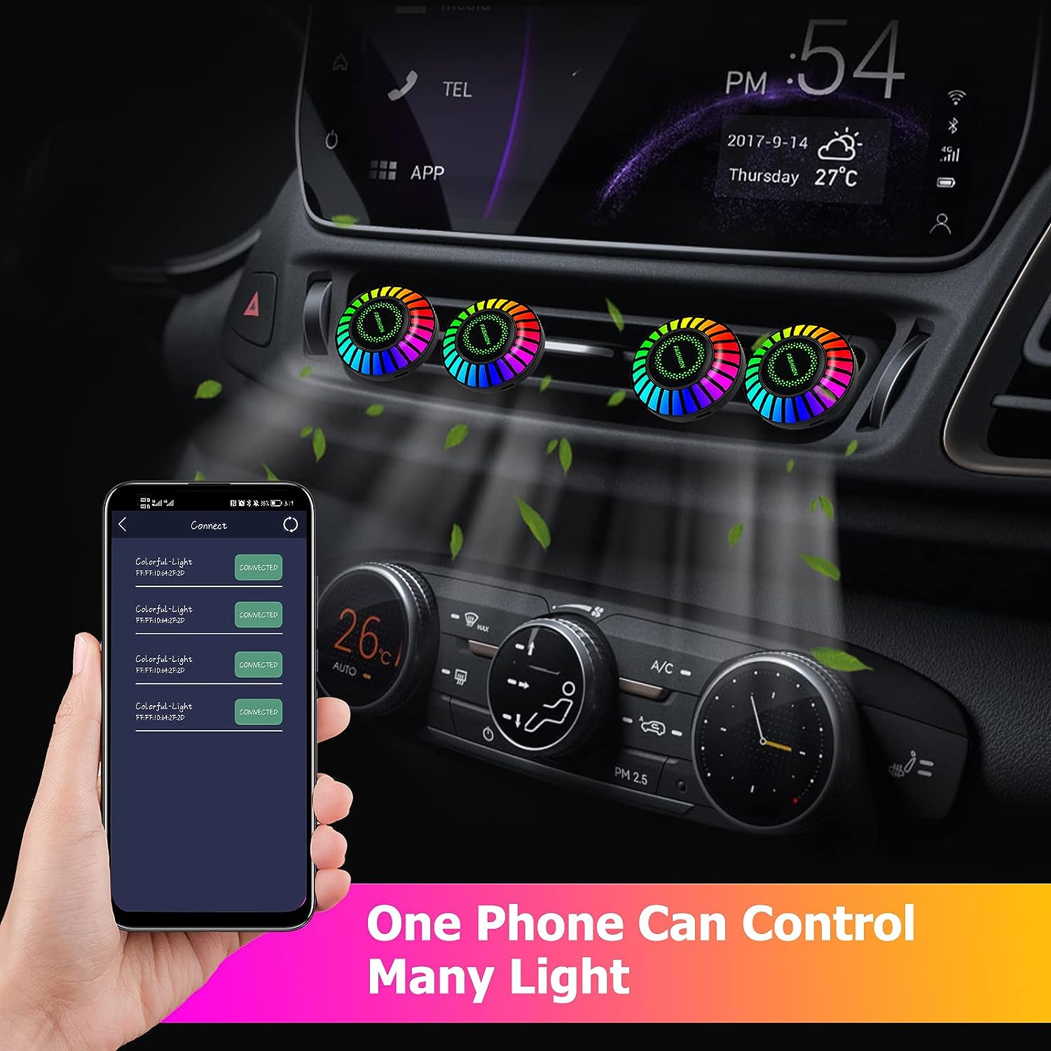 🔥🔥Hot Sale🔥 🚗Car Voice-Activated Rhythm Light