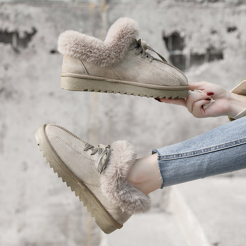 🔥HOT SALE🎁--40% OFF 🎉Ladies fleece warm snow boots-ABOXUN