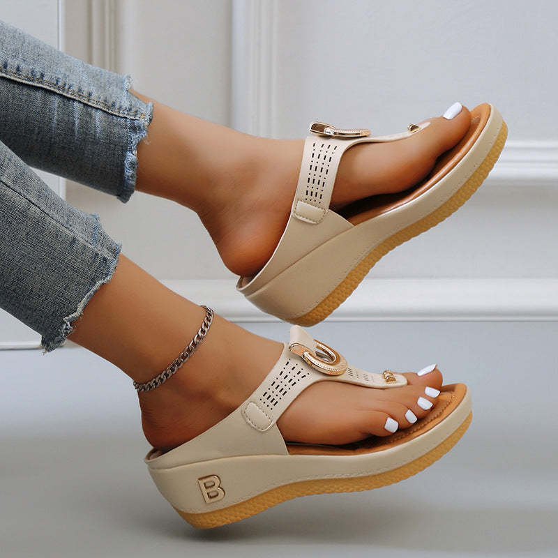 Rome Summer Women's Flip Flops Beach Sandals with Arch Support