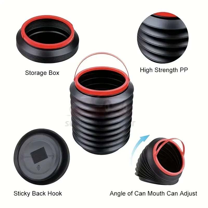 Portable Foldable Car Trash Bin Can