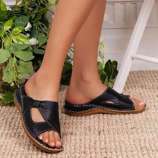 Women Casual Summer Daily Comfy Slip On Sandals-ABOXUN
