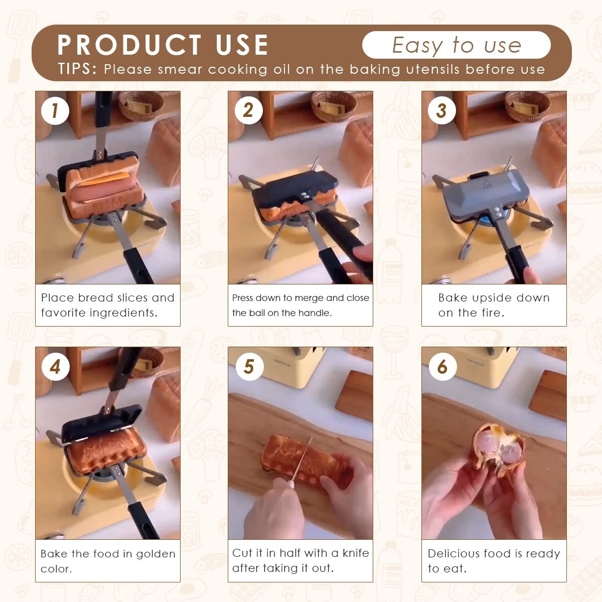 🔥Summer Hot Sale 48% OFF-Removable Sandwich Baking Tray (BUY 1 GET FREE SHIPPING)