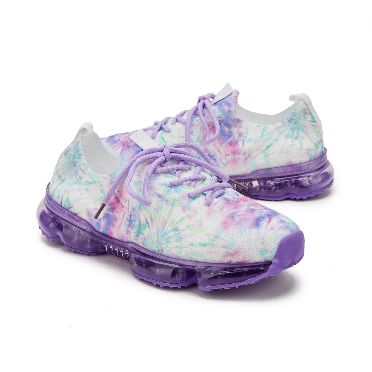 Women's Lace Up Air Cushion Tennis Sports Sneakers Breathable Mesh Shoes-ABOXUN