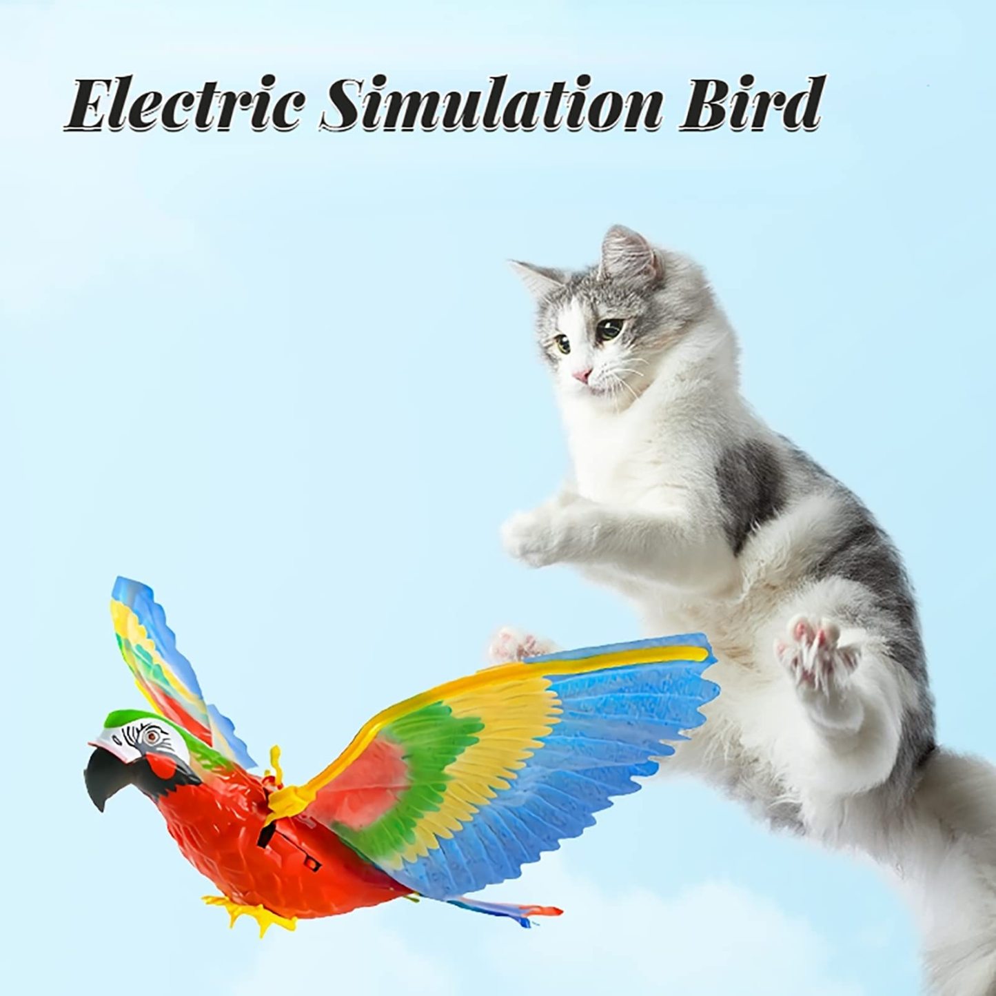 🔥LAST DAY 49% OFF- Simulation Bird Interactive Cat Toy for Indoor Cat