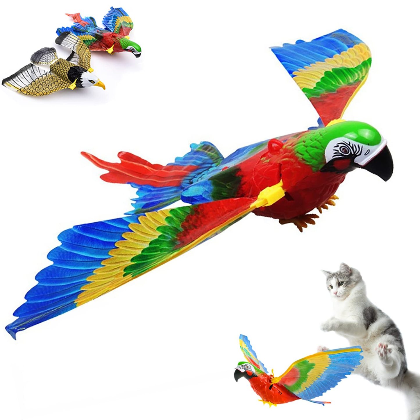 🔥LAST DAY 49% OFF- Simulation Bird Interactive Cat Toy for Indoor Cat