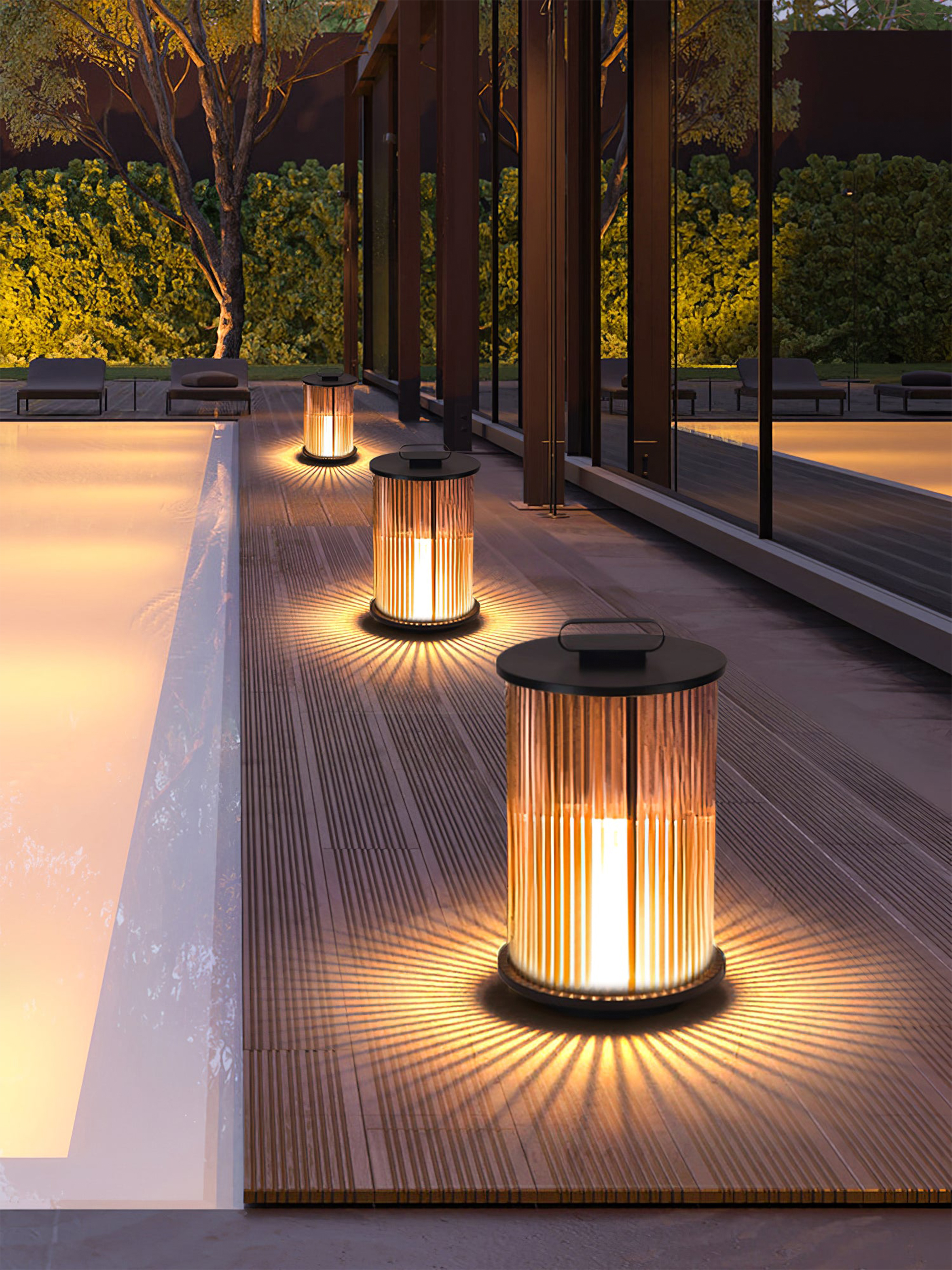 Ambient Line Lantern Garden Lights-elegalight