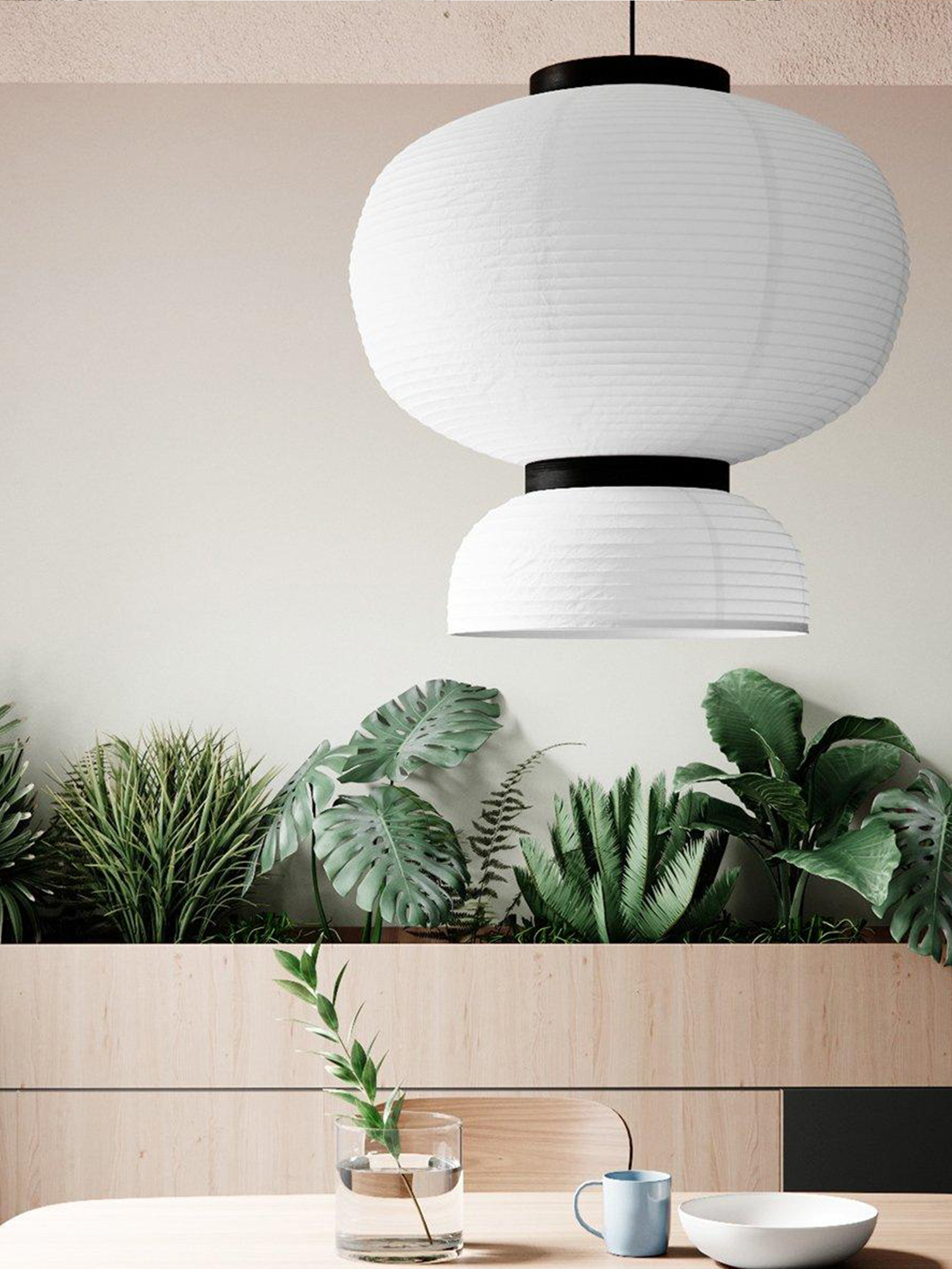 Rice Paper Lantern Pendant Lamp-elegalight