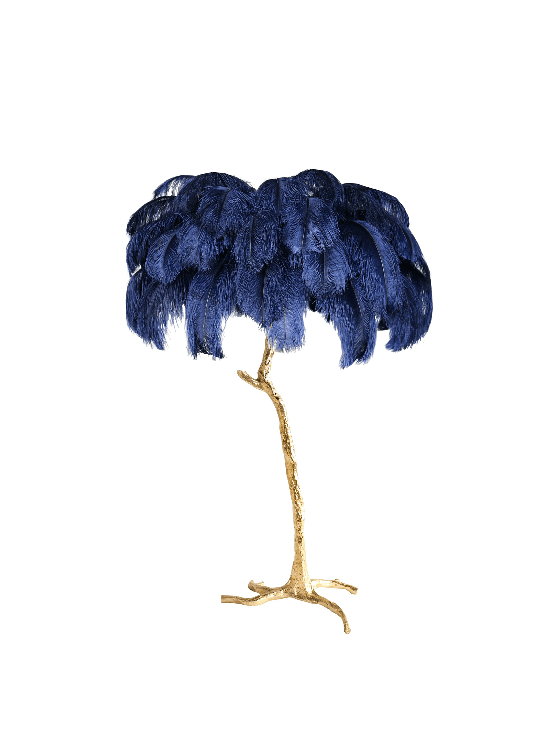 Ostrich Feather Floor Lamp-elegalight