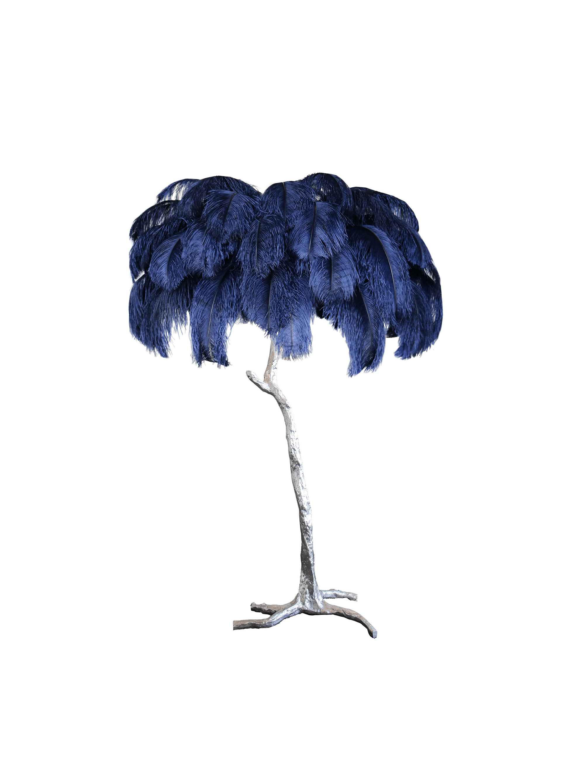 Ostrich Feather Floor Lamp-elegalight