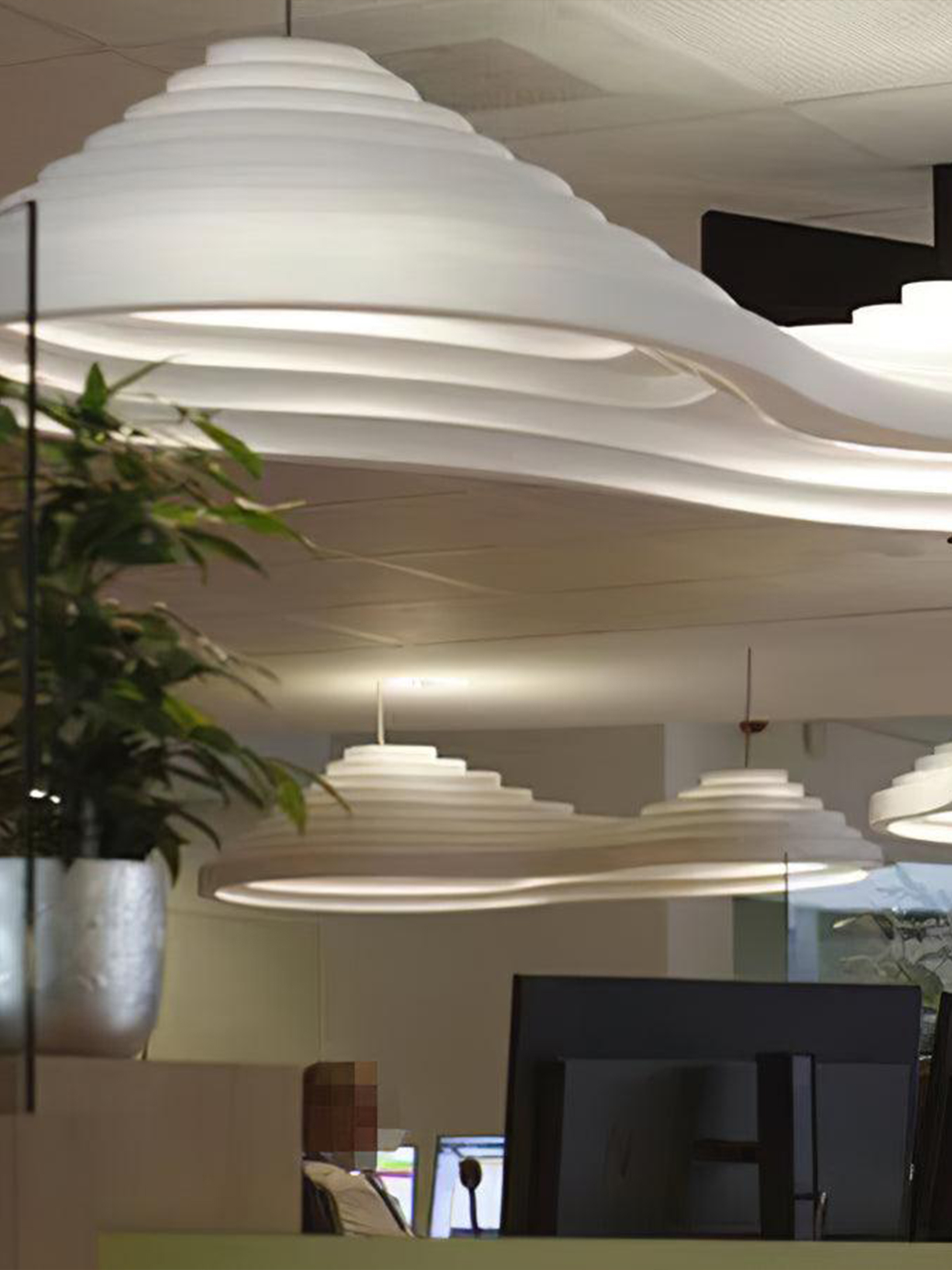 Rice Field Acoustic Acrylic Lamp-elegalight