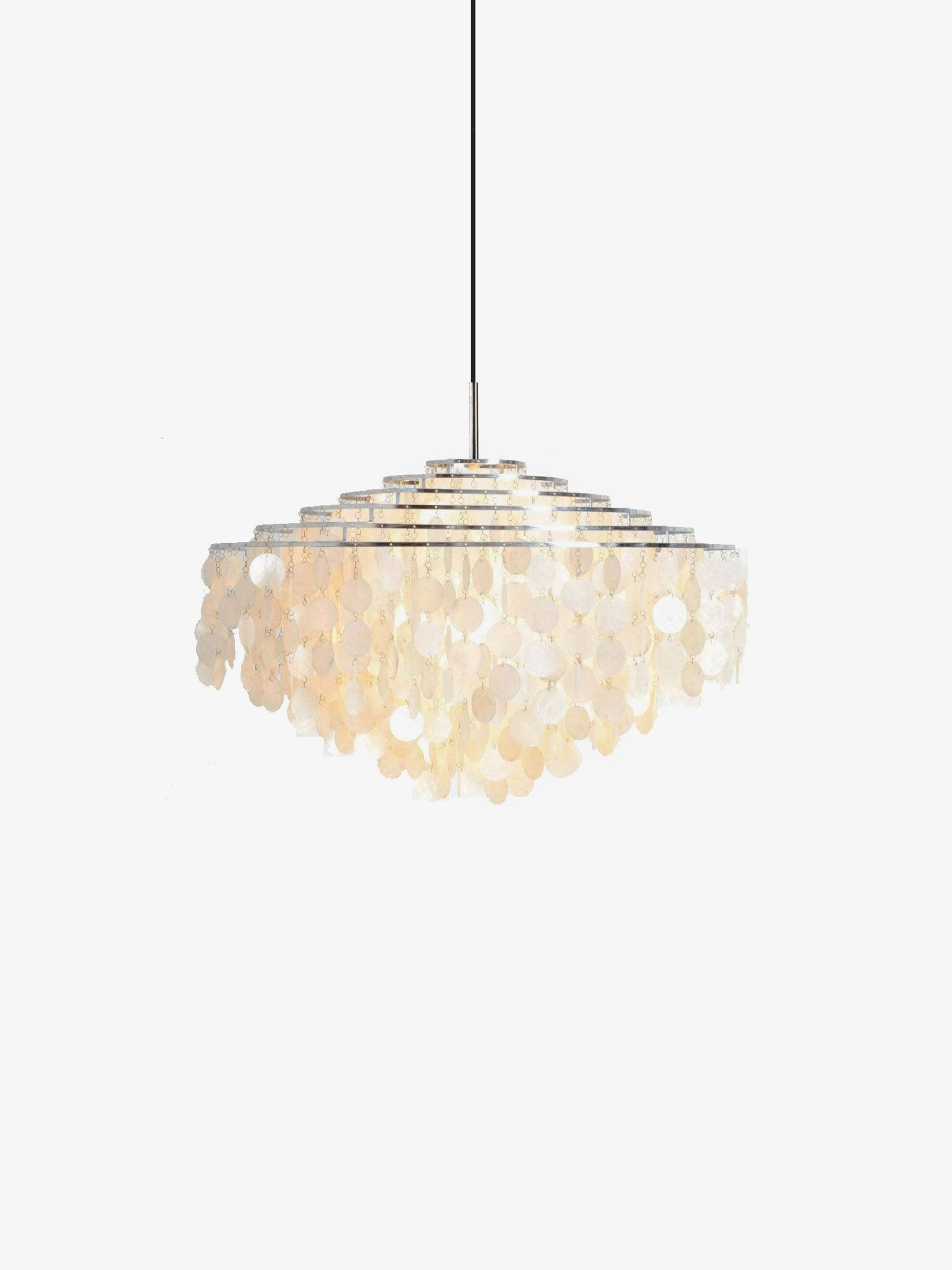 Round Shell Windbell Chandelier-elegalight