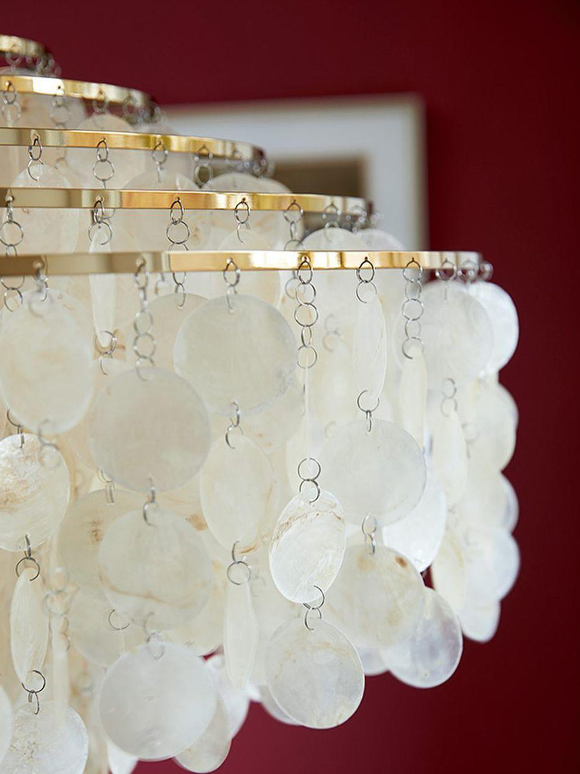 Round Shell Windbell Chandelier-elegalight