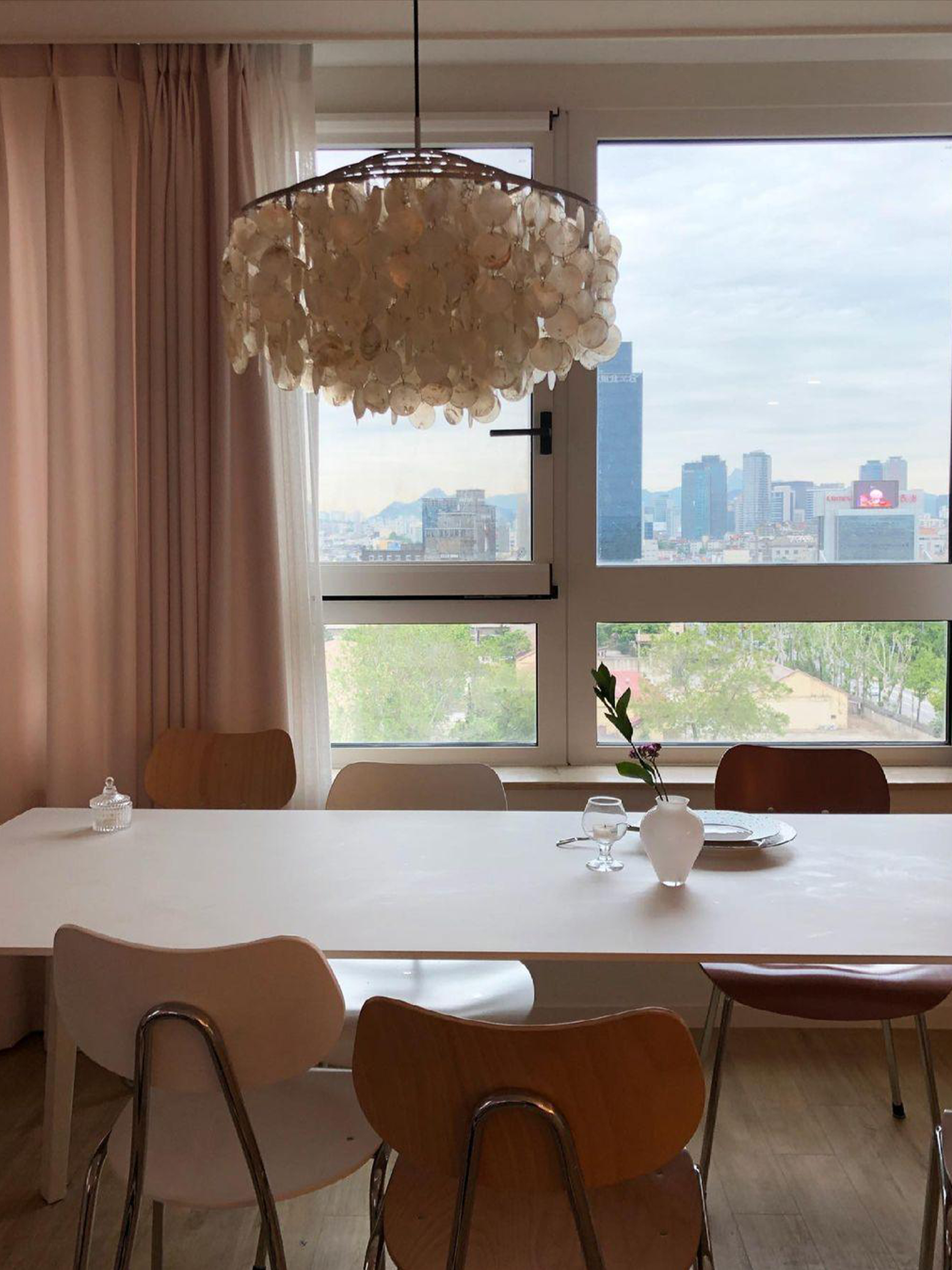 Round Shell Windbell Chandelier-elegalight