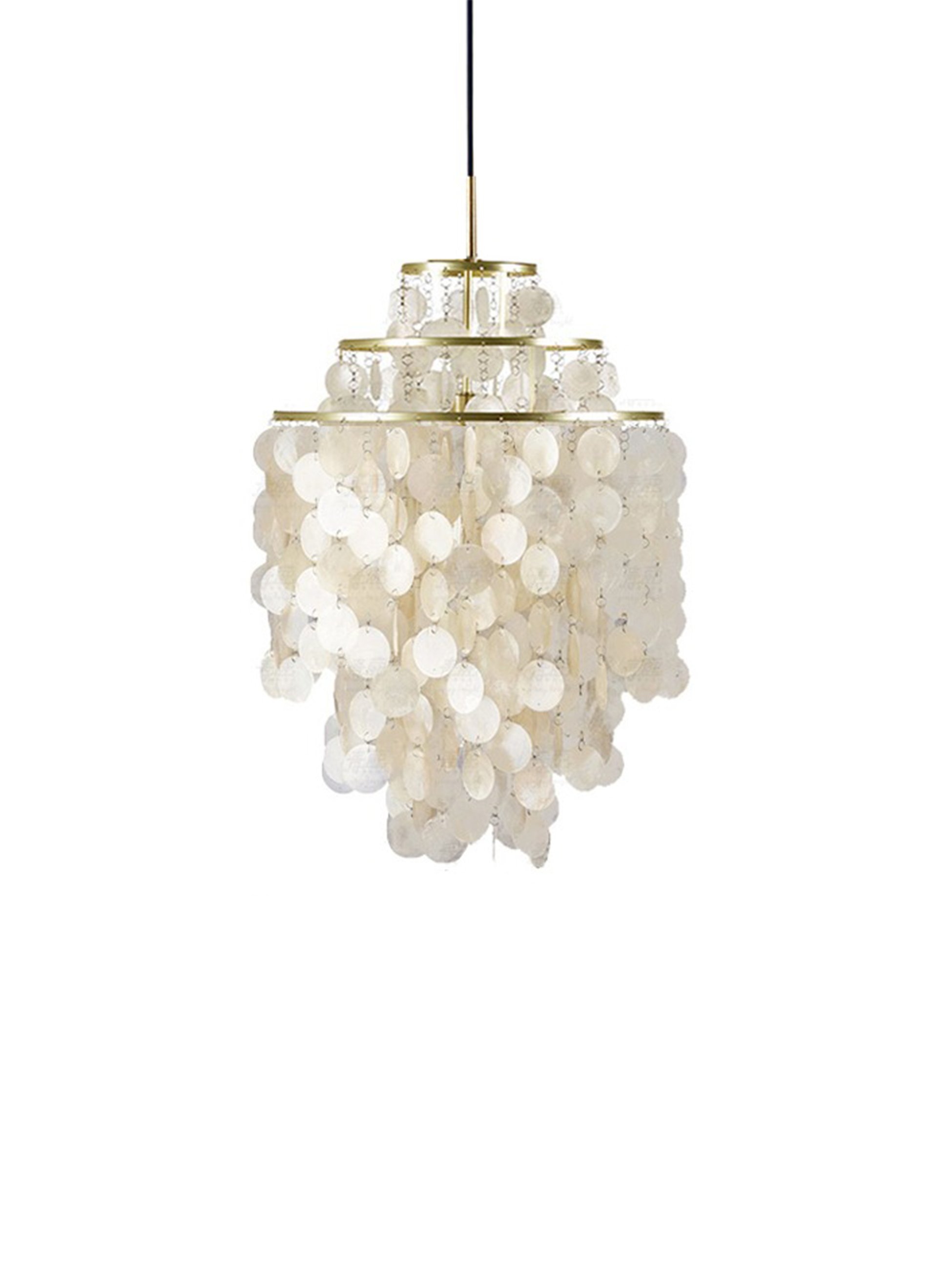 Round Shell Windbell Chandelier-elegalight
