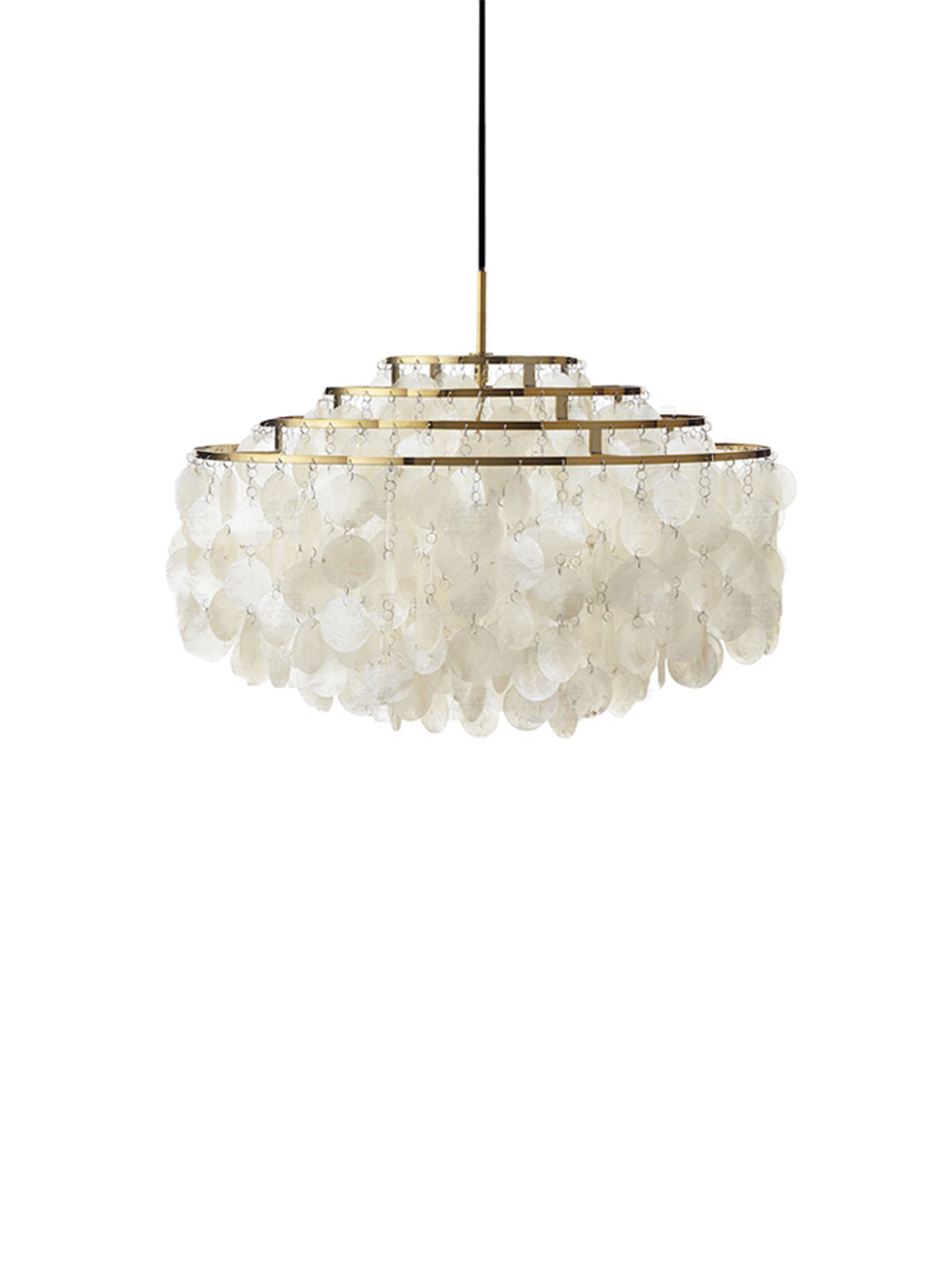 Round Shell Windbell Chandelier-elegalight