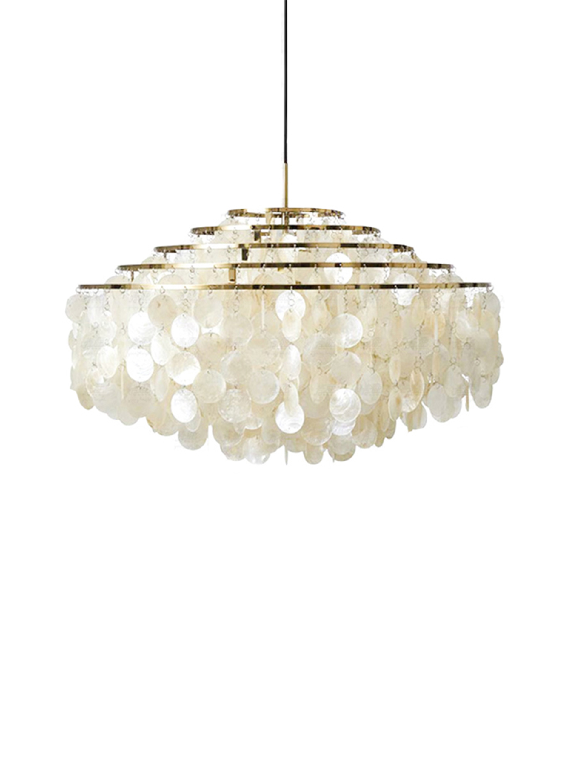Round Shell Windbell Chandelier-elegalight