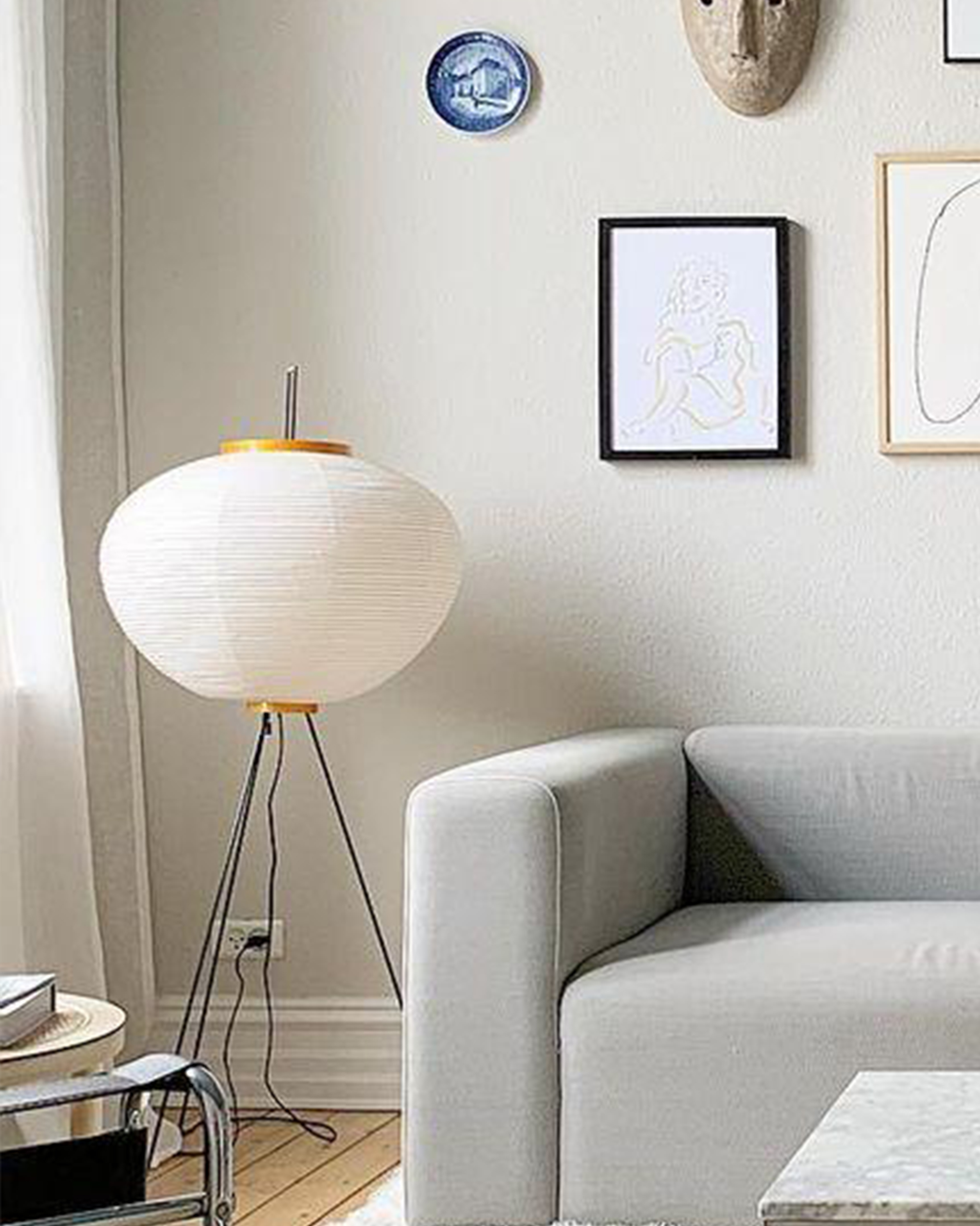 Washi Paper Floor Lamp-elegalight