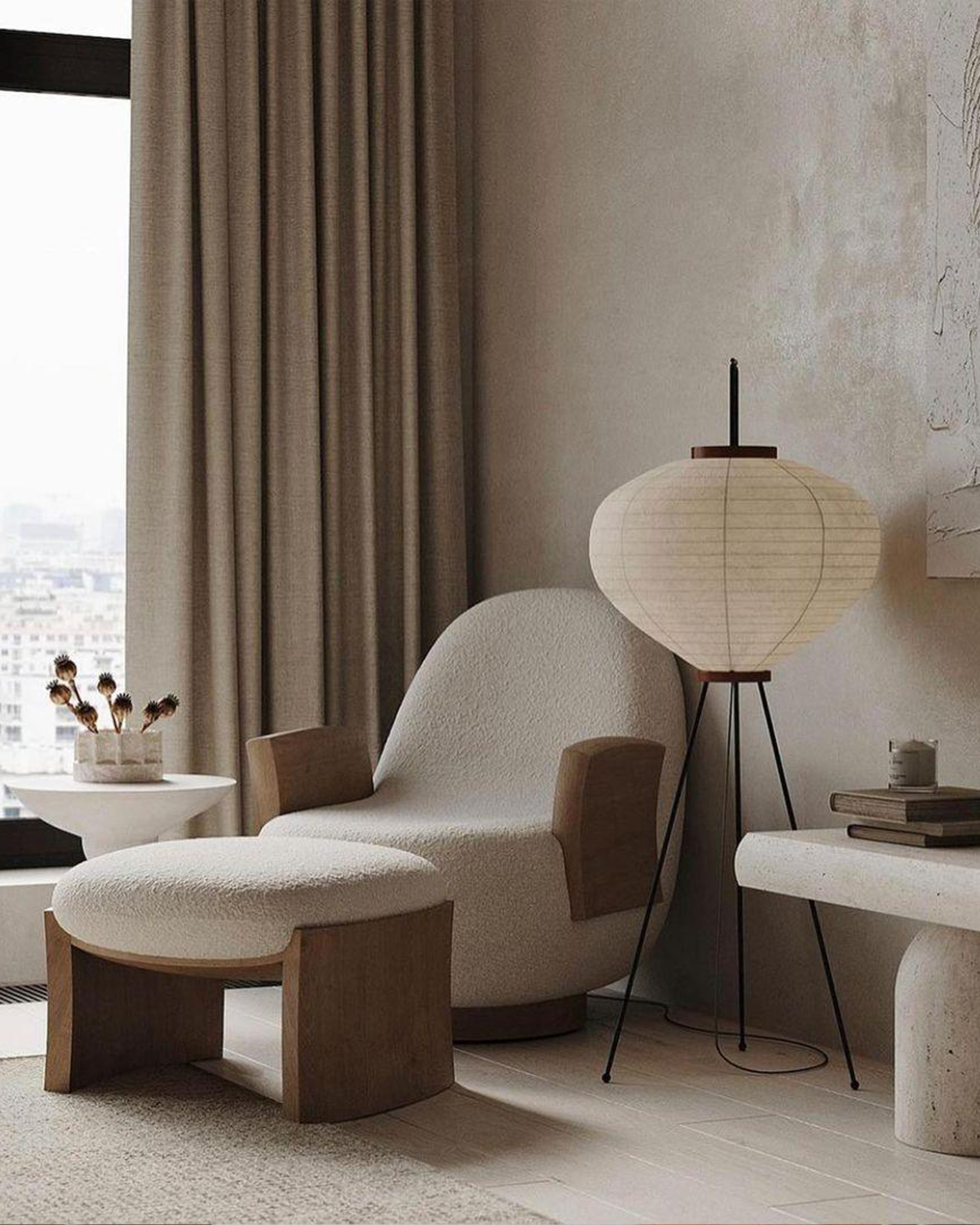 Washi Paper Floor Lamp-elegalight