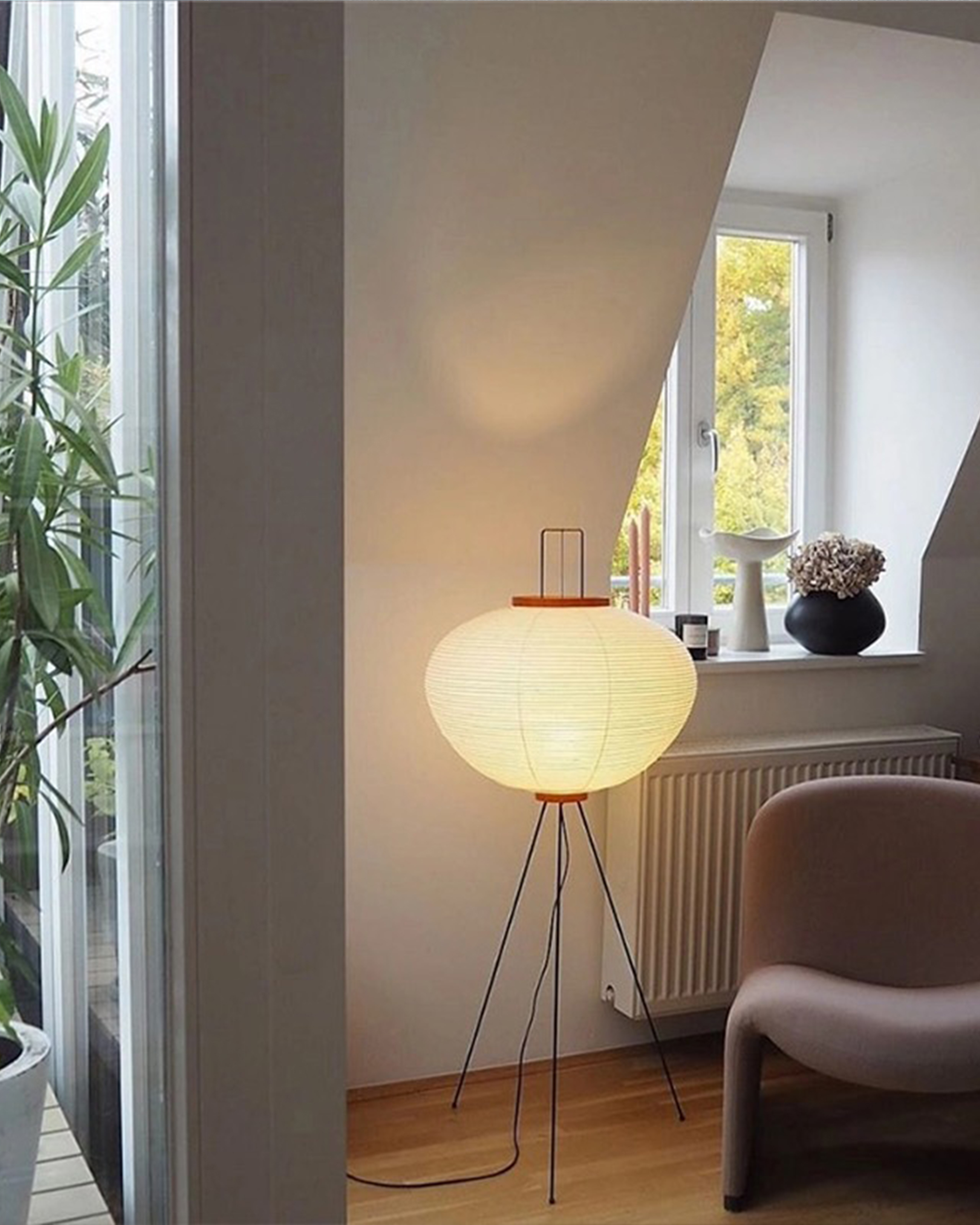Washi Paper Floor Lamp-elegalight