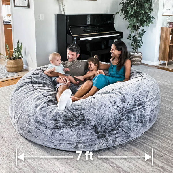 Flash sale ⚡ Limited Stock 💥Giant Bean Bag Sofa （With padded sponge）Bean Bag Sofa + Blanket + Footrest