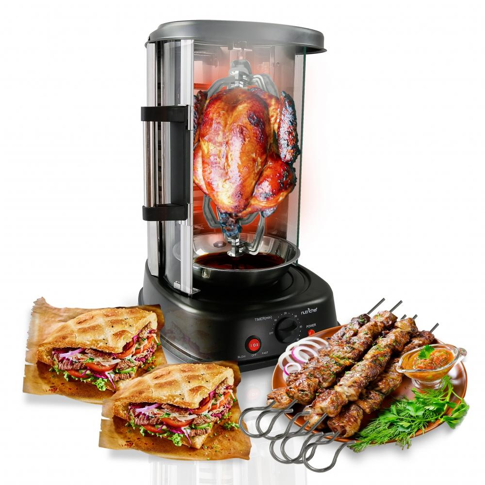 😍Vertical Rotating Kebob Cooker