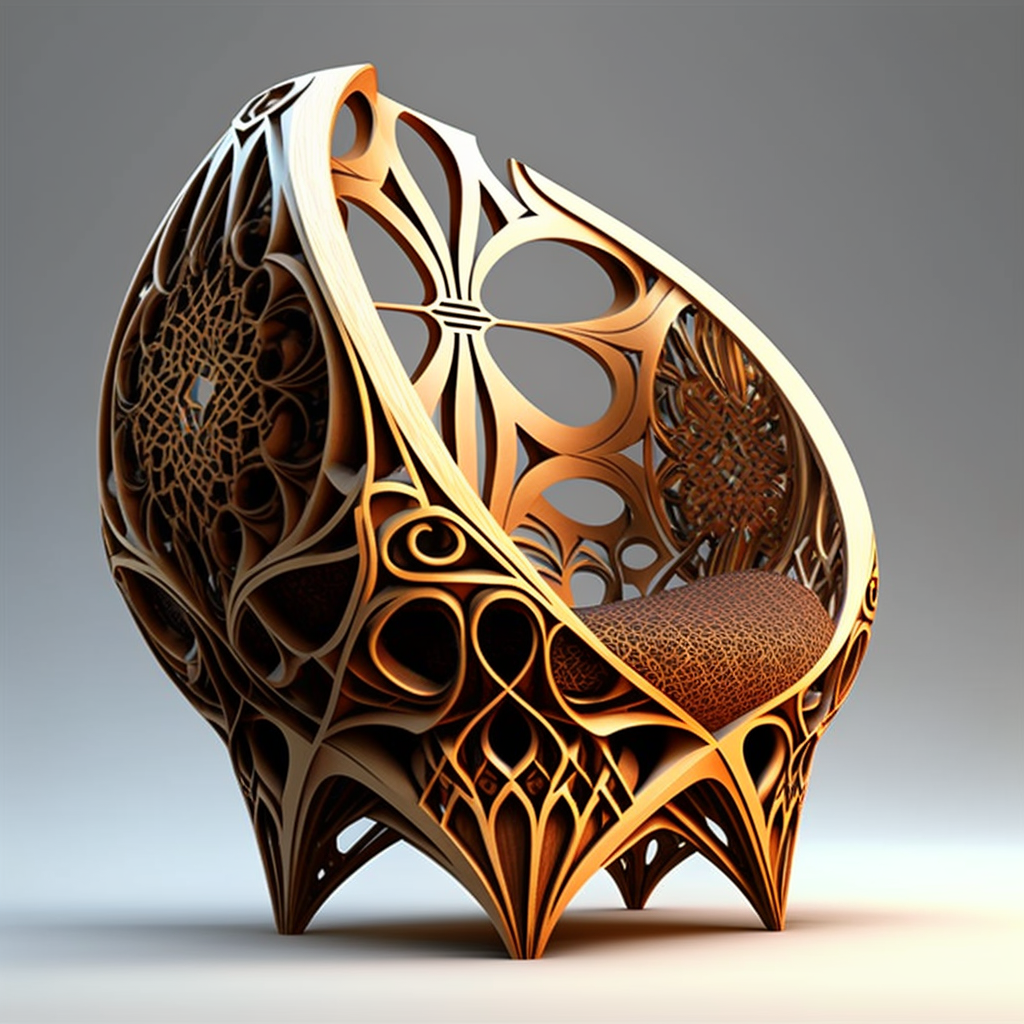 🔥Almost Sold Out🚀French Art Nouveau Sculptural Leaf Chair
