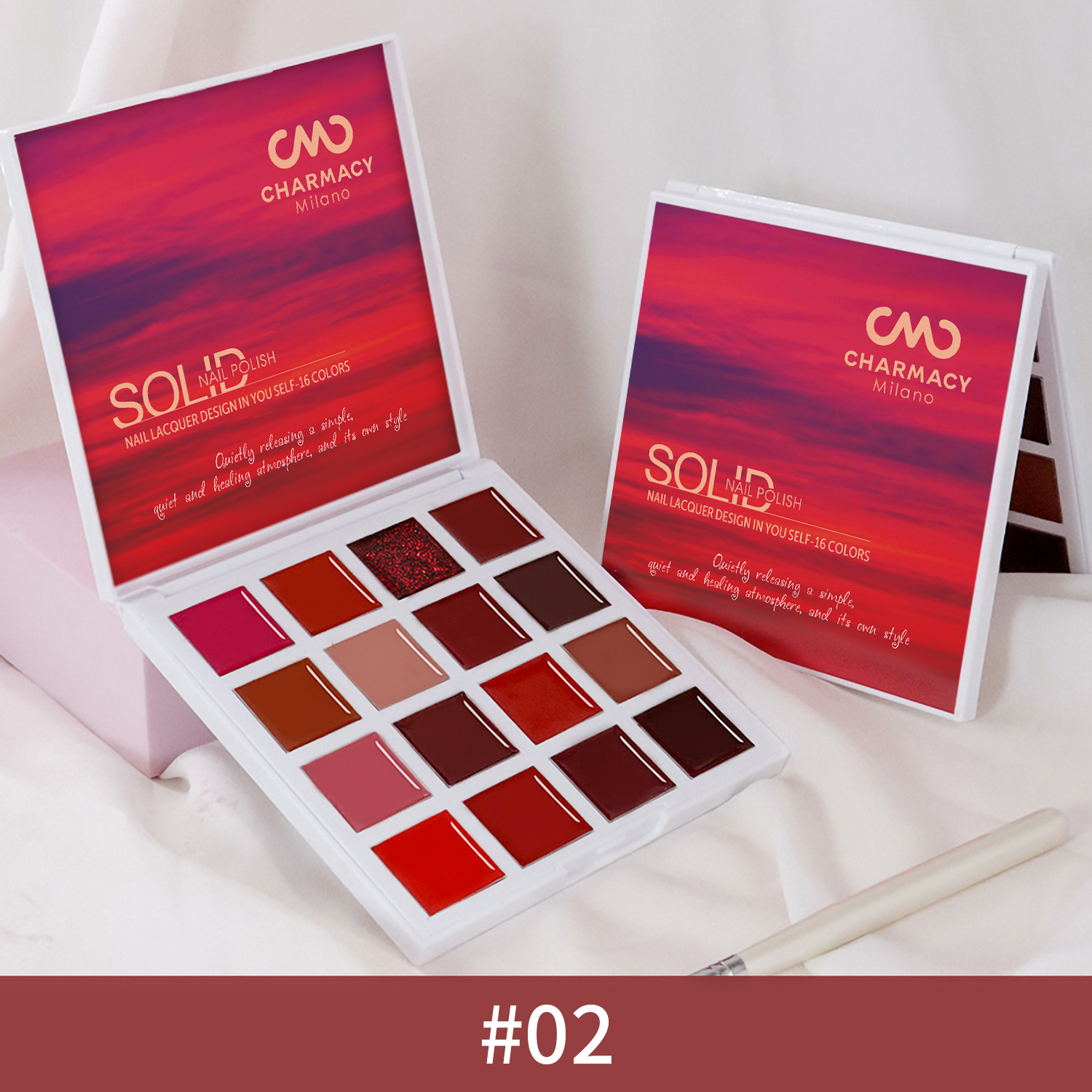 CMC 16 COLOR SOLID NAIL GEL PALETTE