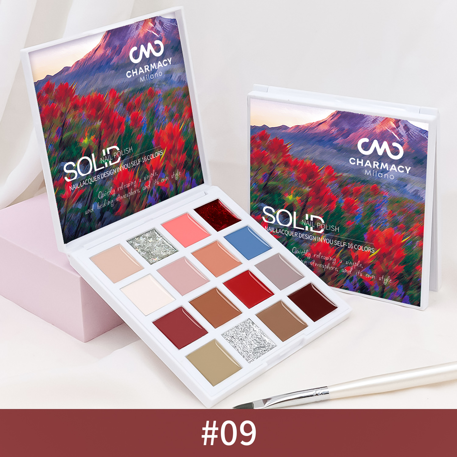 CMC 16 COLOR SOLID NAIL GEL PALETTE