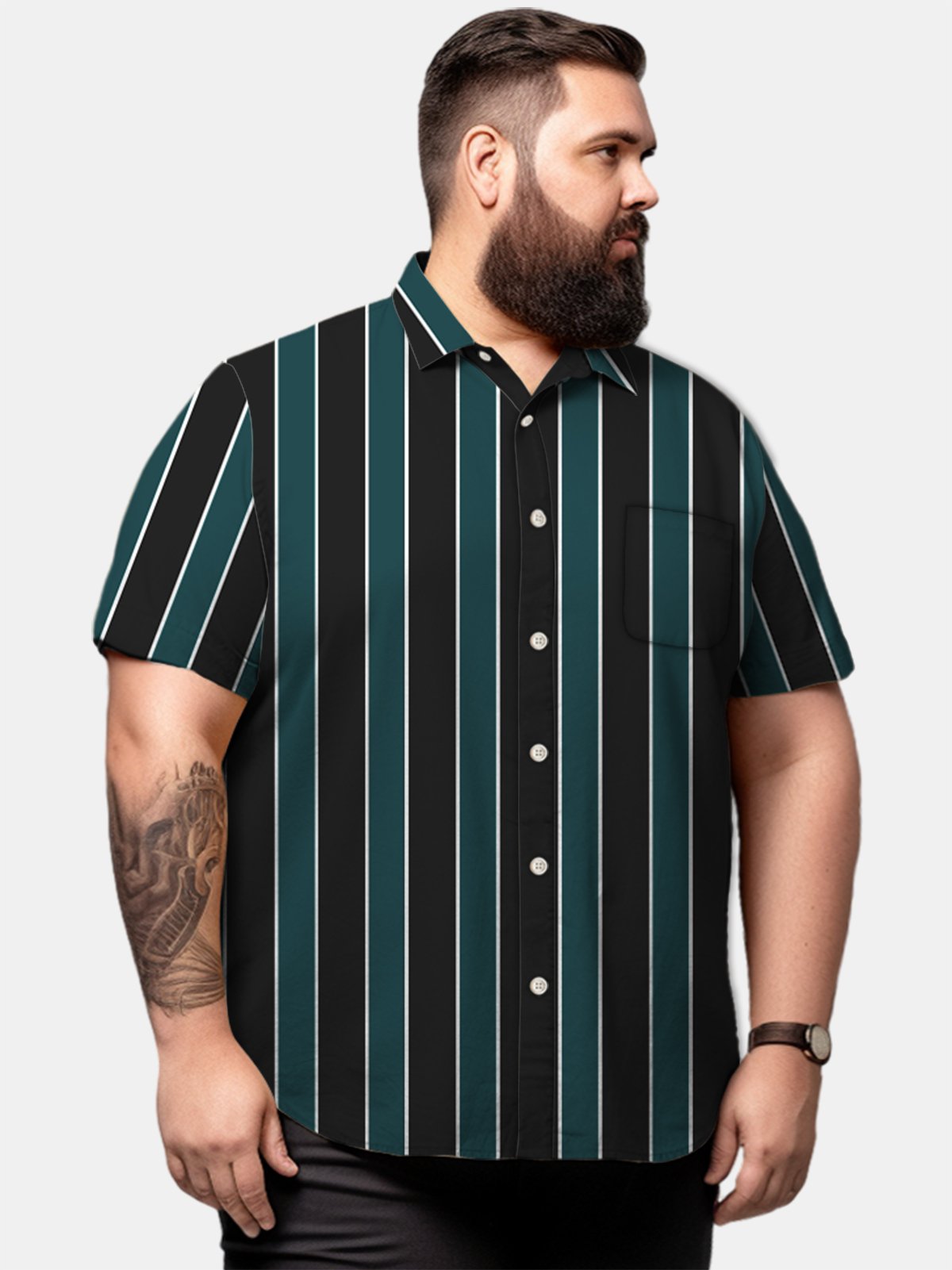 Big & Tall Casual Fringes Quick Drying Men's Shirts