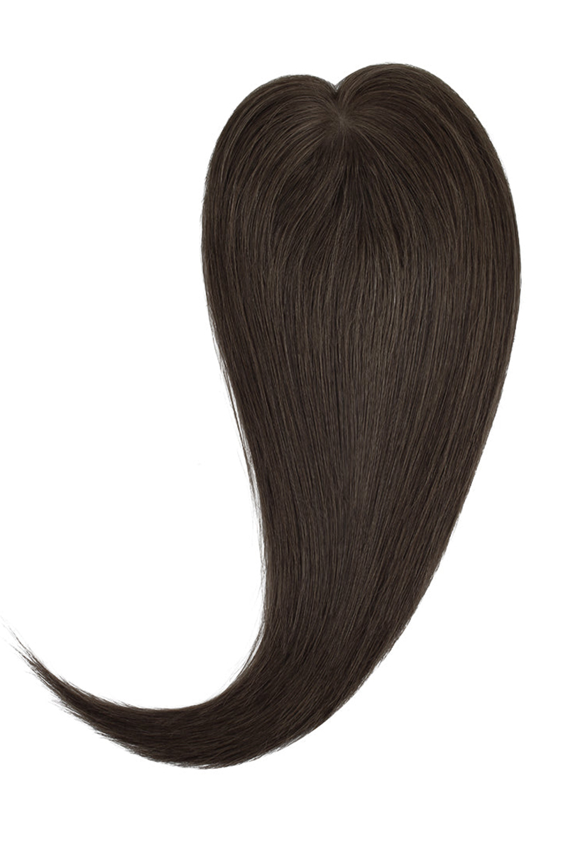 Fiona Natural Black Color #1 Human Hair Topper for Thinning Hair