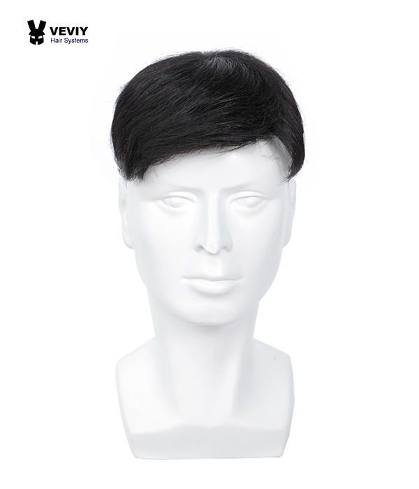 Germain Hair System Men Toupee Real Human Hair Man Hair Unit Wig With Thin Skin PU Brazilian Pieces Replacement With Tapes Cilps