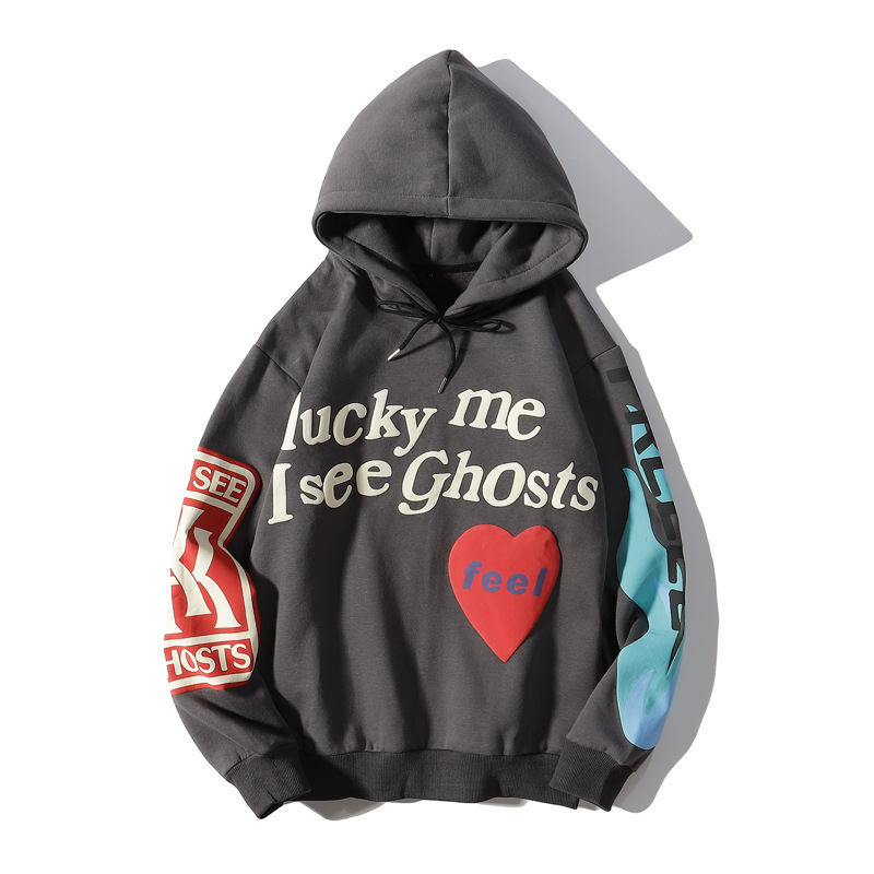 Kanye Lucky Me I See Ghosts Hoodie Merch Men & Women Sweatshirt Fashion Outfits-Mortick